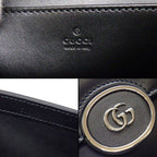 Gucci 2-Way 3way Petit GG Shoulder Bag Black Leather Silver — view 7