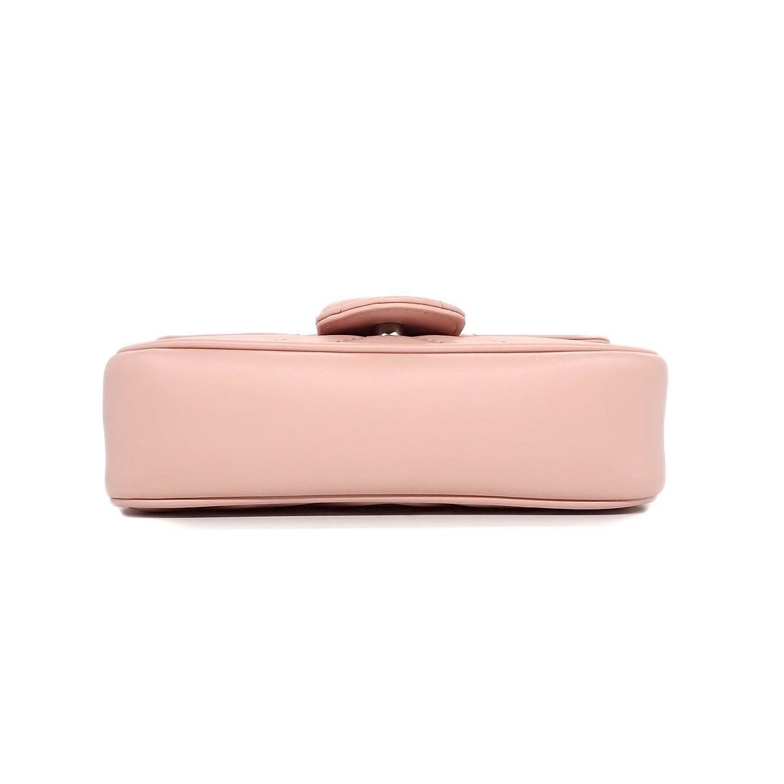 Gucci Waist Bag GG Marmont Mini Pink Chez Blanc Quilted Leather — view 4