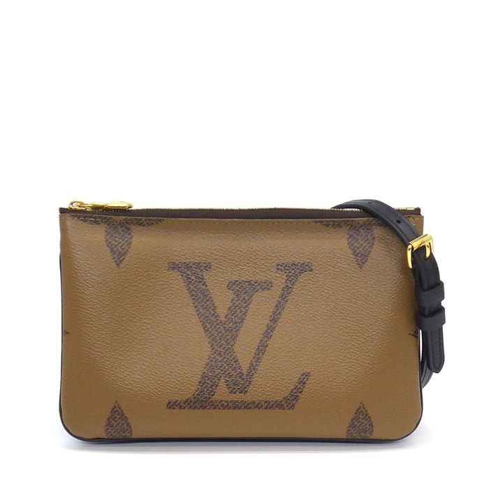 Louis Vuitton Shoulder Bag Pochette Double Zip Monogram Giant Reverse