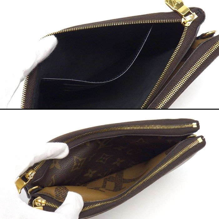 Louis Vuitton Shoulder Bag Pochette Double Zip Monogram Giant Reverse — view 6