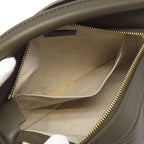 Loewe Shoulder Bag Puzzle Small Dark Khaki Green Classic Calf Gold — view 6