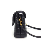 Saint Laurent Shoulder Bag Loulou Toy Black Calfskin Gold — view 3