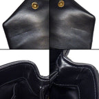 Saint Laurent Shoulder Bag Loulou Toy Black Calfskin Gold — view 8