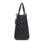 Dior Handbag Lady Dior Black Cannage Lambskin Gunmetal — view 3