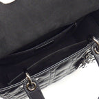 Dior Handbag Lady Dior Black Cannage Lambskin Gunmetal — view 6