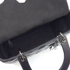 Dior Handbag Lady Dior Black Cannage Lambskin Gunmetal — view 5