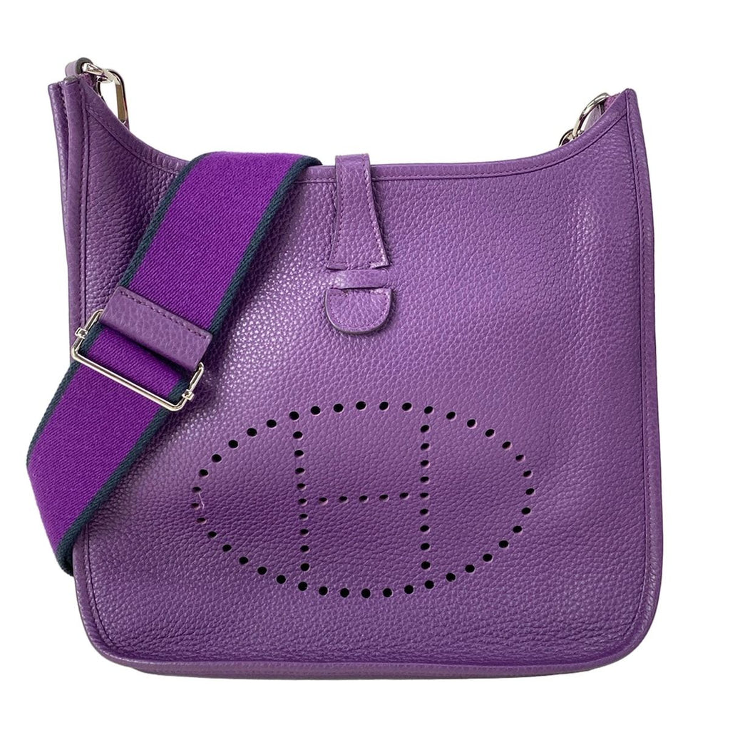 Hermes Shoulder Bag Evelyne 3 III PM Amazon Ultra Violet Silver