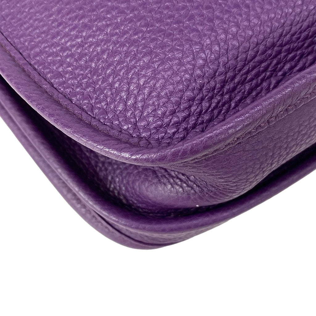 Hermes Shoulder Bag Evelyne 3 III PM Amazon Ultra Violet Silver — view 6