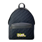 Dior Backpack Rider 2.0 Zip Black Yellow Pink