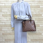 Louis Vuitton Brera Damier Handbag Canvas Brown — view 2