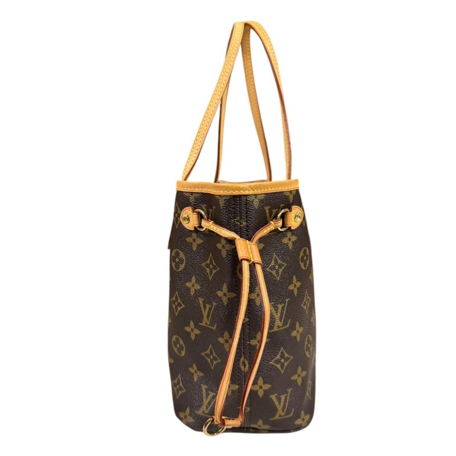 Louis Vuitton Neverfull PM Monogram Tote Canvas Brown — view 3