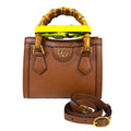 Gucci Diana Mini Tote Bumble Shoulder Bag Leather Brown