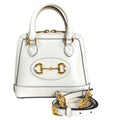 Gucci Horsebit Shoulder Bag Leather White