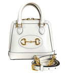 Gucci Horsebit Shoulder Bag Leather White