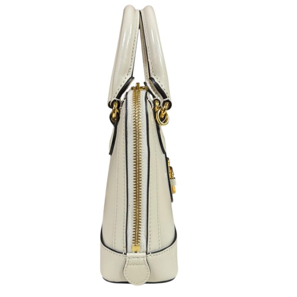 Gucci Horsebit Shoulder Bag Leather White — view 4