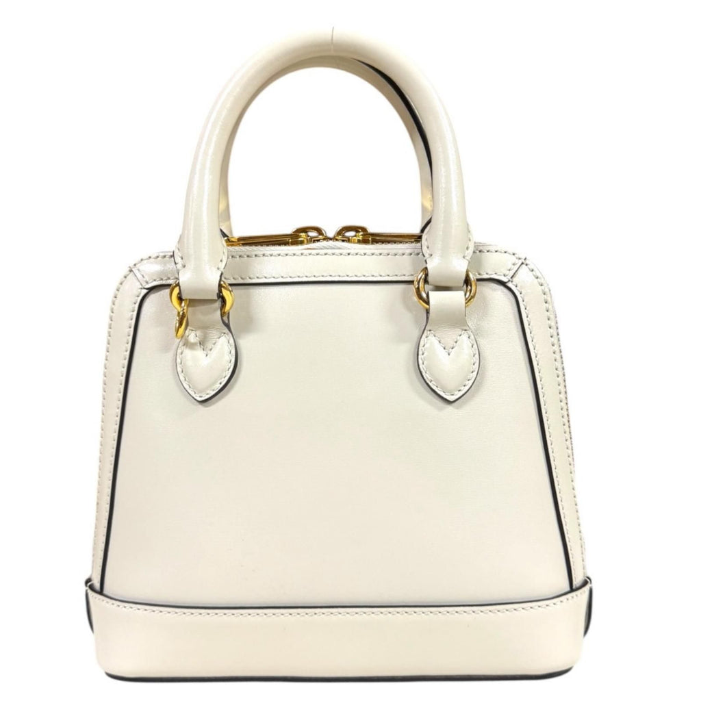 Gucci Horsebit Shoulder Bag Leather White — view 3