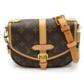 Louis Vuitton Saumur BB Monogram Shoulder Bag Brown