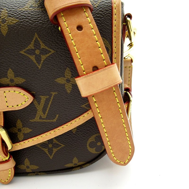 Louis Vuitton Saumur BB Monogram Shoulder Bag Brown — view 2