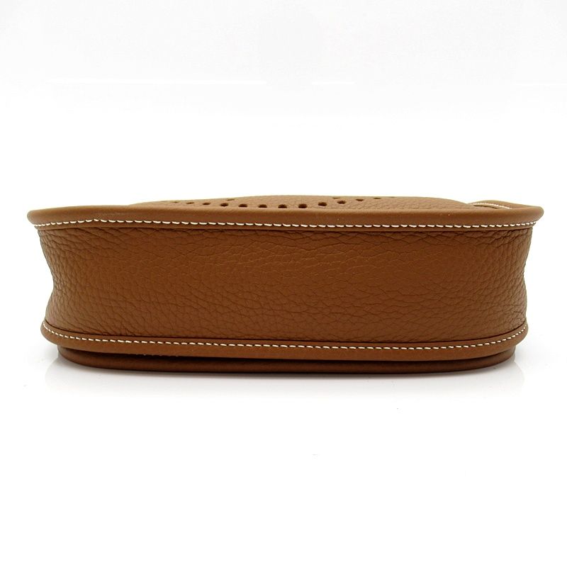 Hermes Evelyne 23 Taurillon Clemence Shoulder Bag Gold — view 5