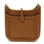 Hermes Evelyne 23 Taurillon Clemence Shoulder Bag Gold — view 3