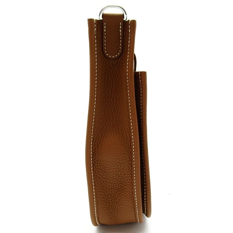 Hermes Evelyne 23 Taurillon Clemence Shoulder Bag Gold — view 2