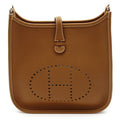 Hermes Evelyne 23 Taurillon Clemence Shoulder Bag Gold