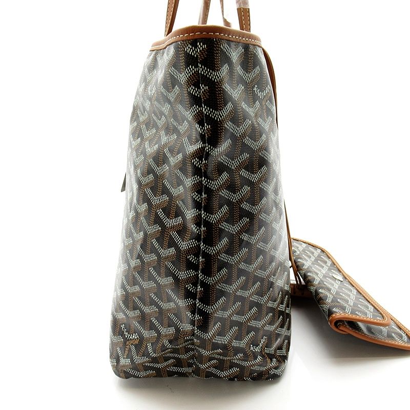 Goyard Saint Louis PM Leather Tote Brown — view 5