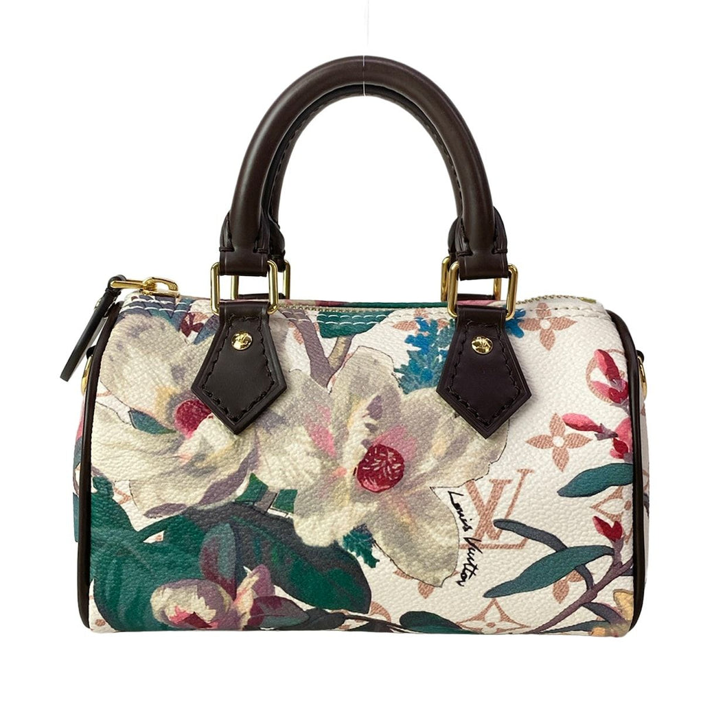 Louis Vuitton Handbag Monogram Dune Nano Speedy Leather Cowhide