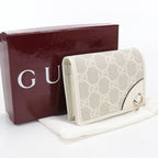 Gucci Wallet GG Emblem Bi Fold Wallet Fabric