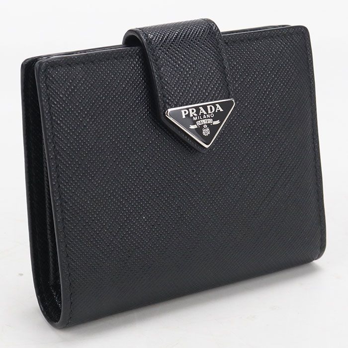 Prada Saffiano Wallet Bifold Wallet Leather