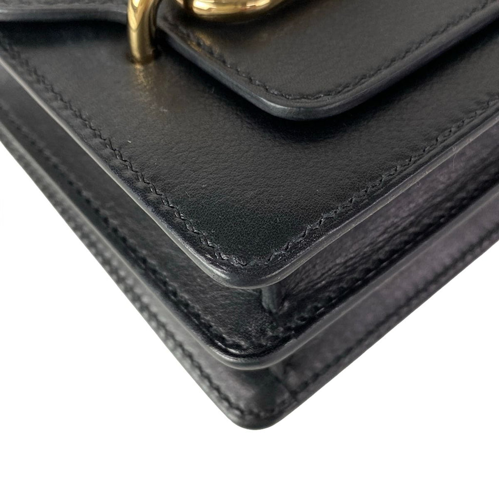 Hermes Shoulder Bag Sac Roulis Miniroulis Black Gold — view 6