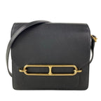 Hermes Shoulder Bag Sac Roulis Miniroulis Black Gold
