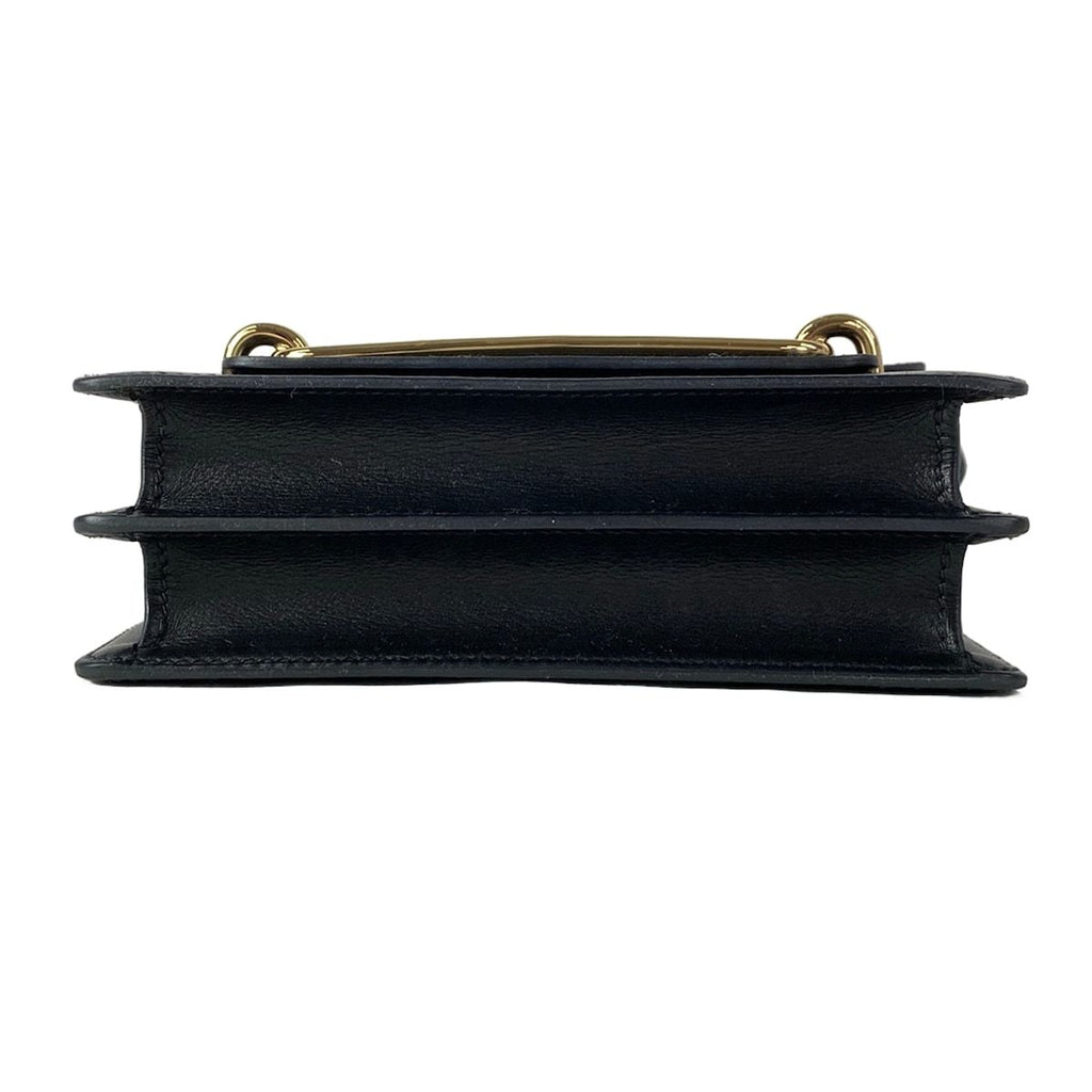 Hermes Shoulder Bag Sac Roulis Miniroulis Black Gold — view 5