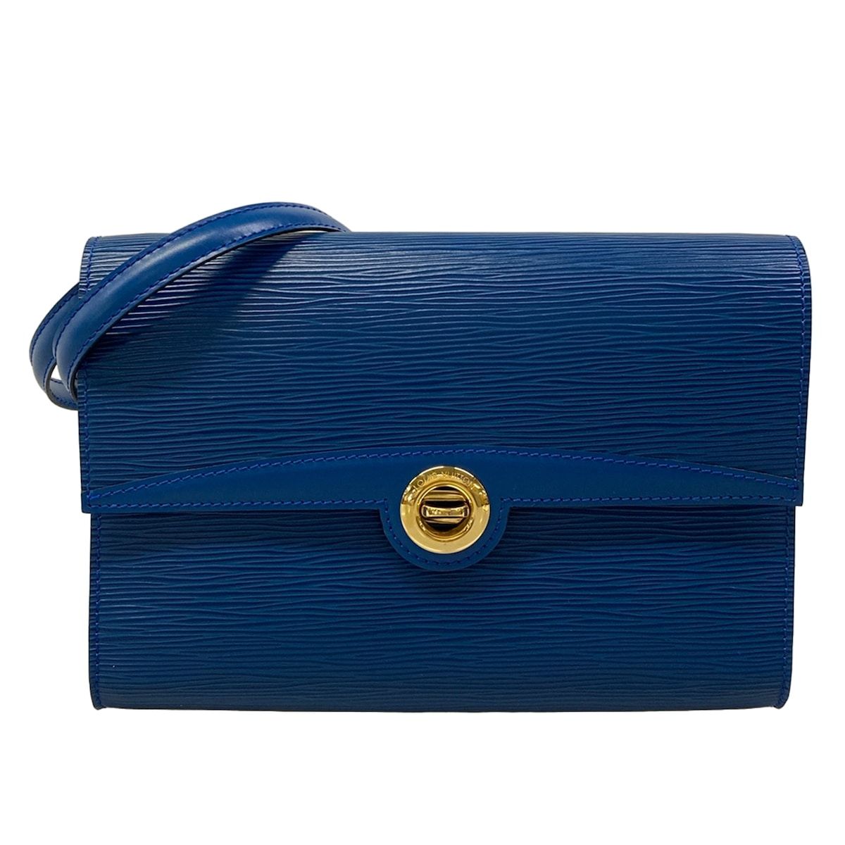 Louis Vuitton Shoulder Bag Epi Arche Toledo Blue Leather
