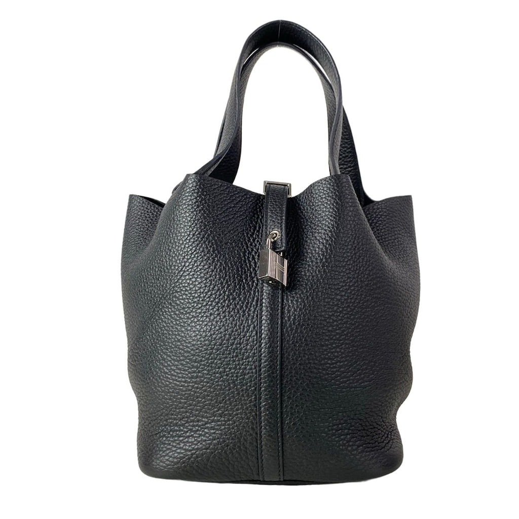 Hermes Handbag Picotin Lock MM Black Silver — view 2