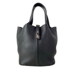 Hermes Handbag Picotin Lock MM Black Silver — view 2