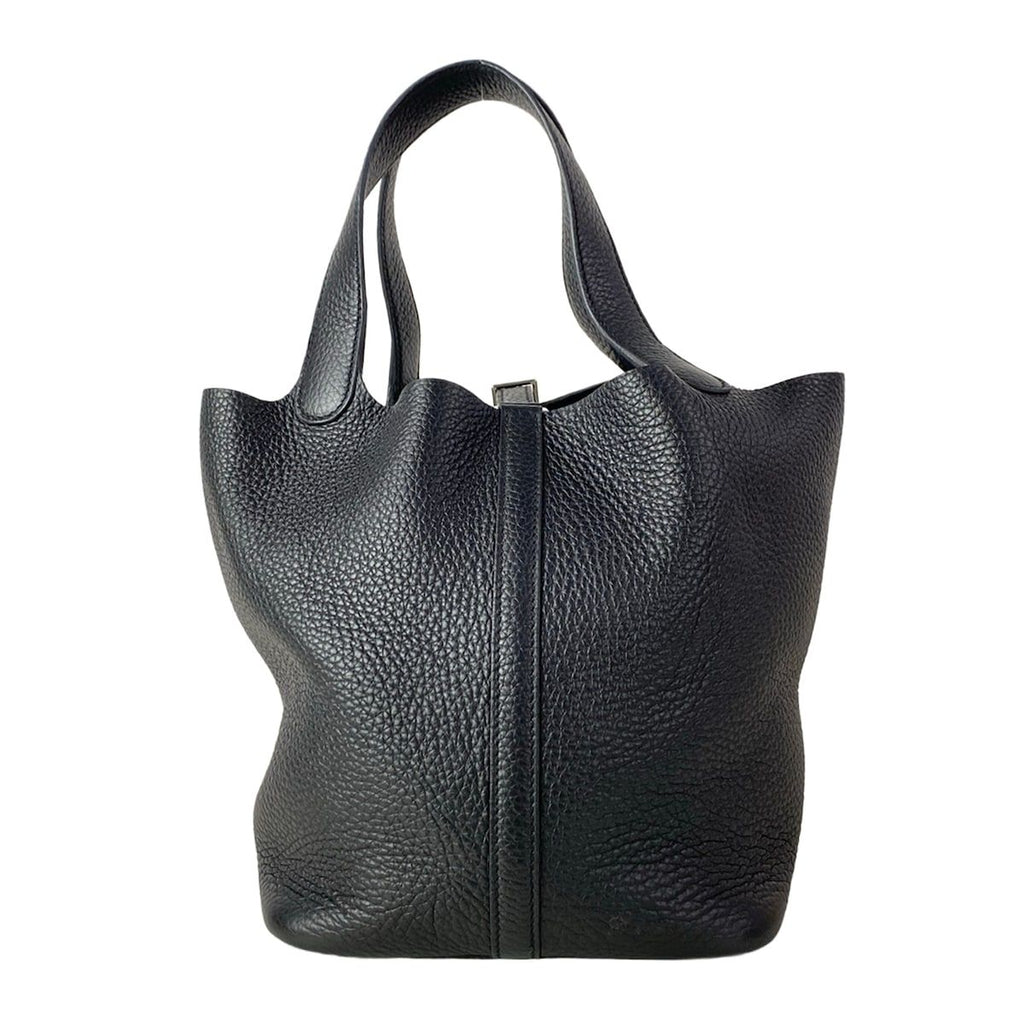 Hermes Handbag Picotin Lock MM Black Silver — view 4