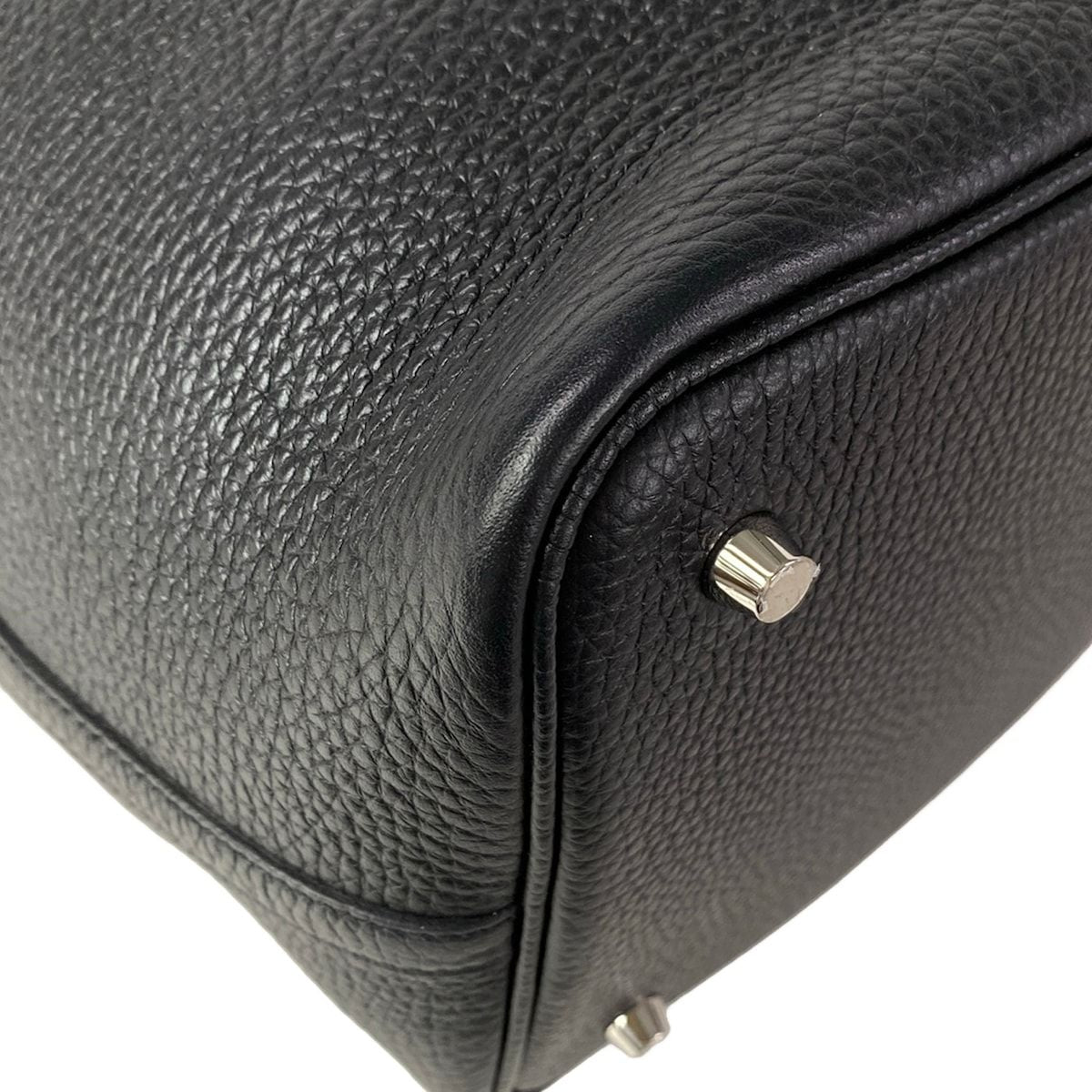 Hermes Handbag Picotin Lock MM Black Silver — view 6