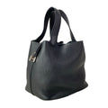Hermes Handbag Picotin Lock MM Black Silver