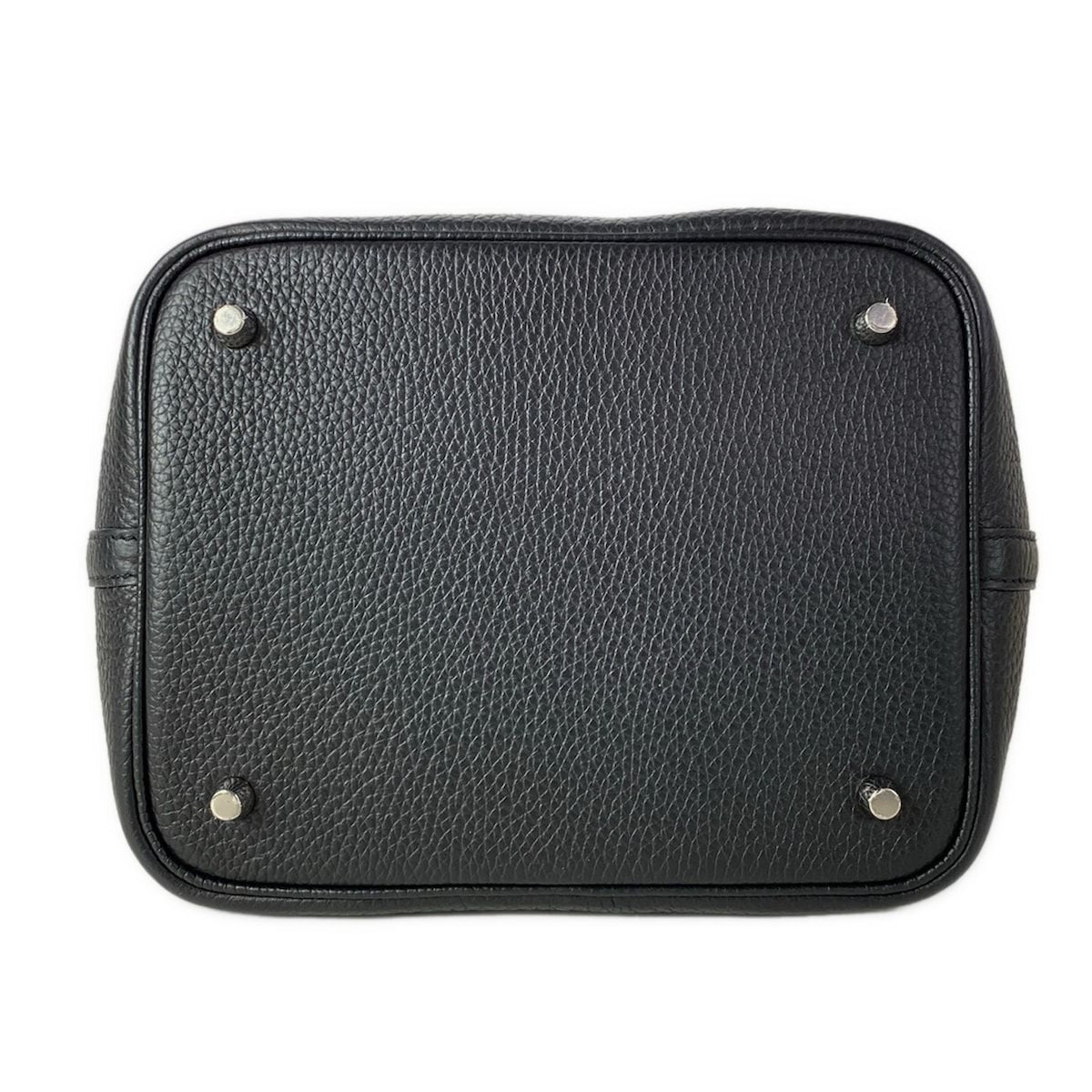 Hermes Handbag Picotin Lock MM Black Silver — view 5