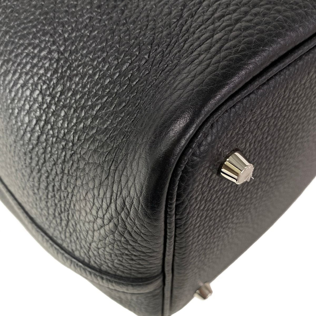 Hermes Handbag Picotin Lock MM Black Silver — view 8