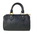 Louis Vuitton Handbag Monogram Empreinte Nano Speedy Noir Leather Cowhide — view 3