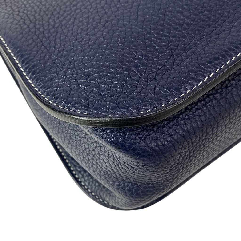 Hermes Handbag Halzan 31 Blue Nuit Silver — view 6