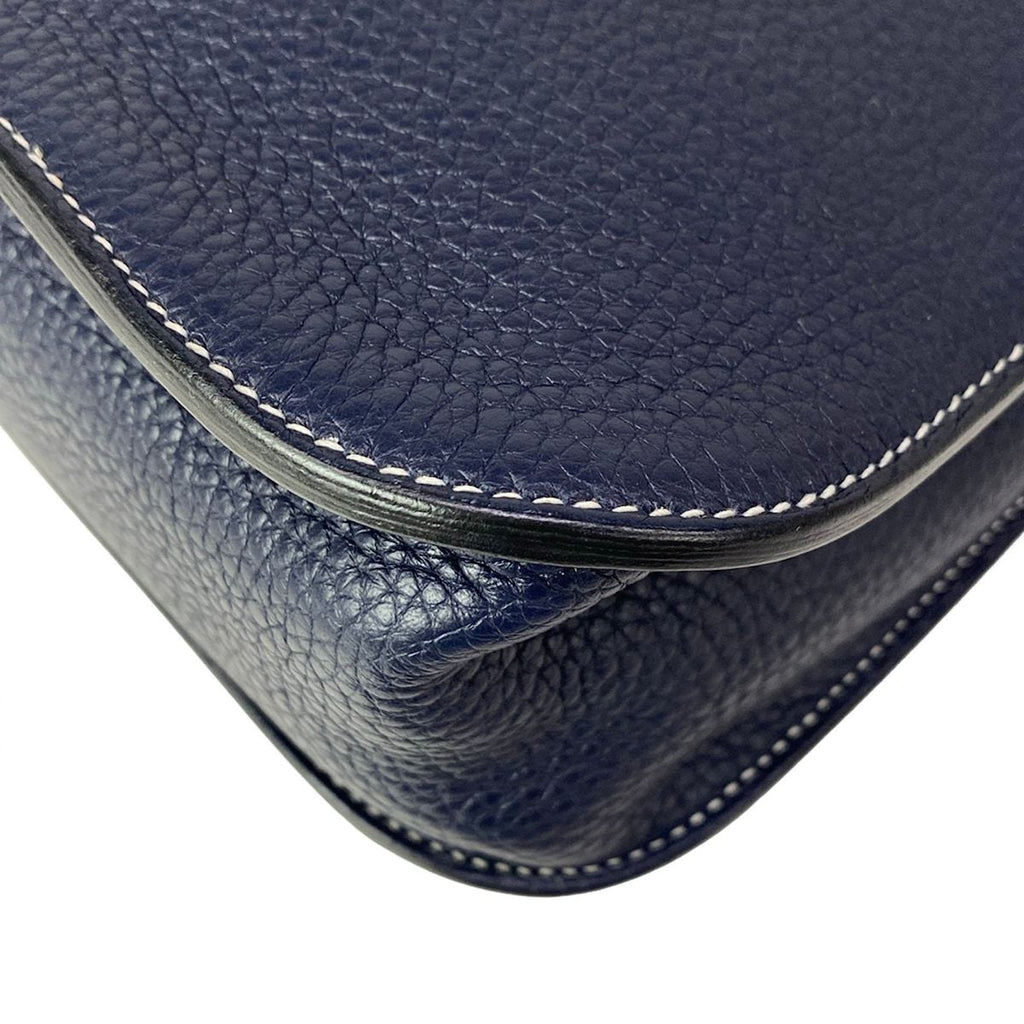 Hermes Handbag Halzan 31 Blue Nuit Silver — view 7
