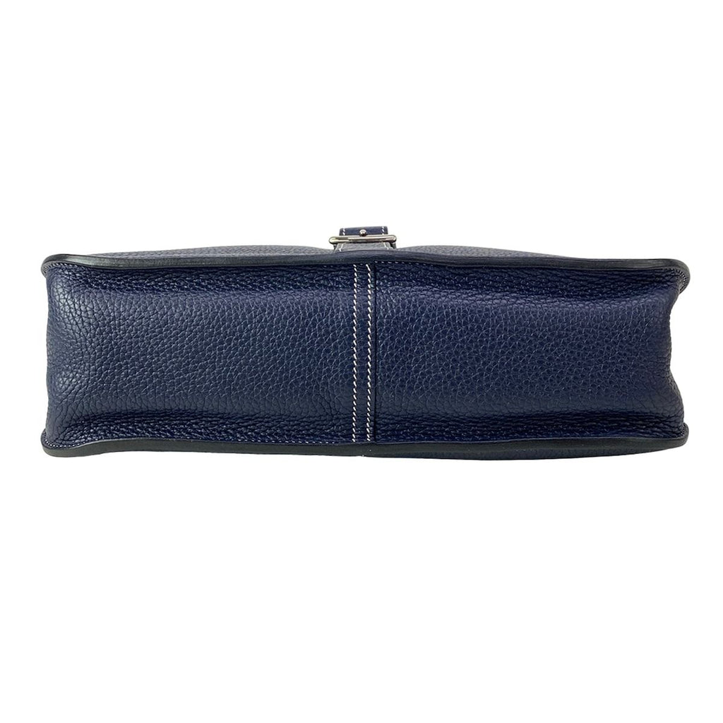 Hermes Handbag Halzan 31 Blue Nuit Silver — view 5