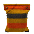 Hermes Shoulder Bag Ali Nuro Cover Dark Yellow Red Dark Navy Border Wool