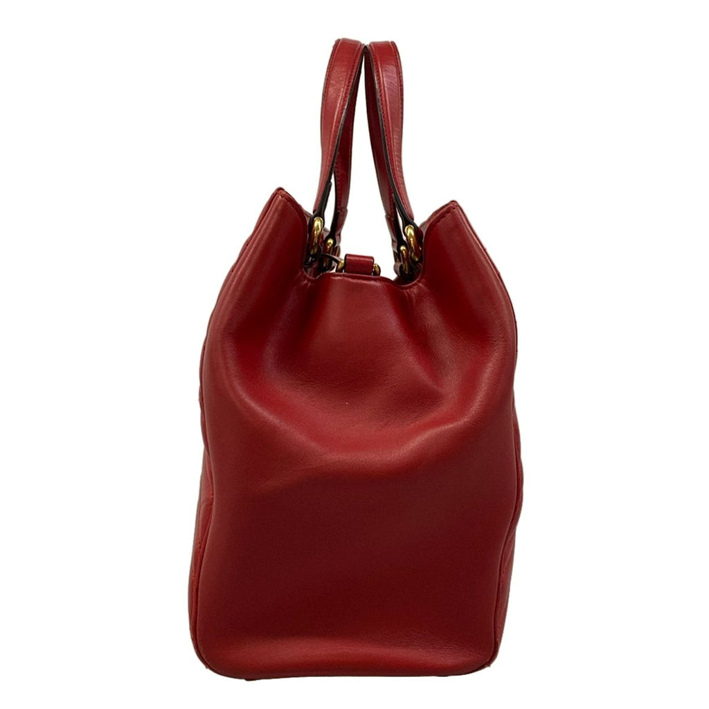 Gucci Tote GG Marmont Red Quilted Leather — view 2