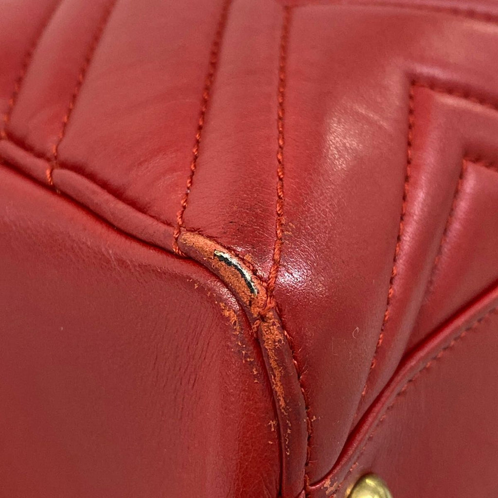 Gucci Tote GG Marmont Red Quilted Leather — view 6