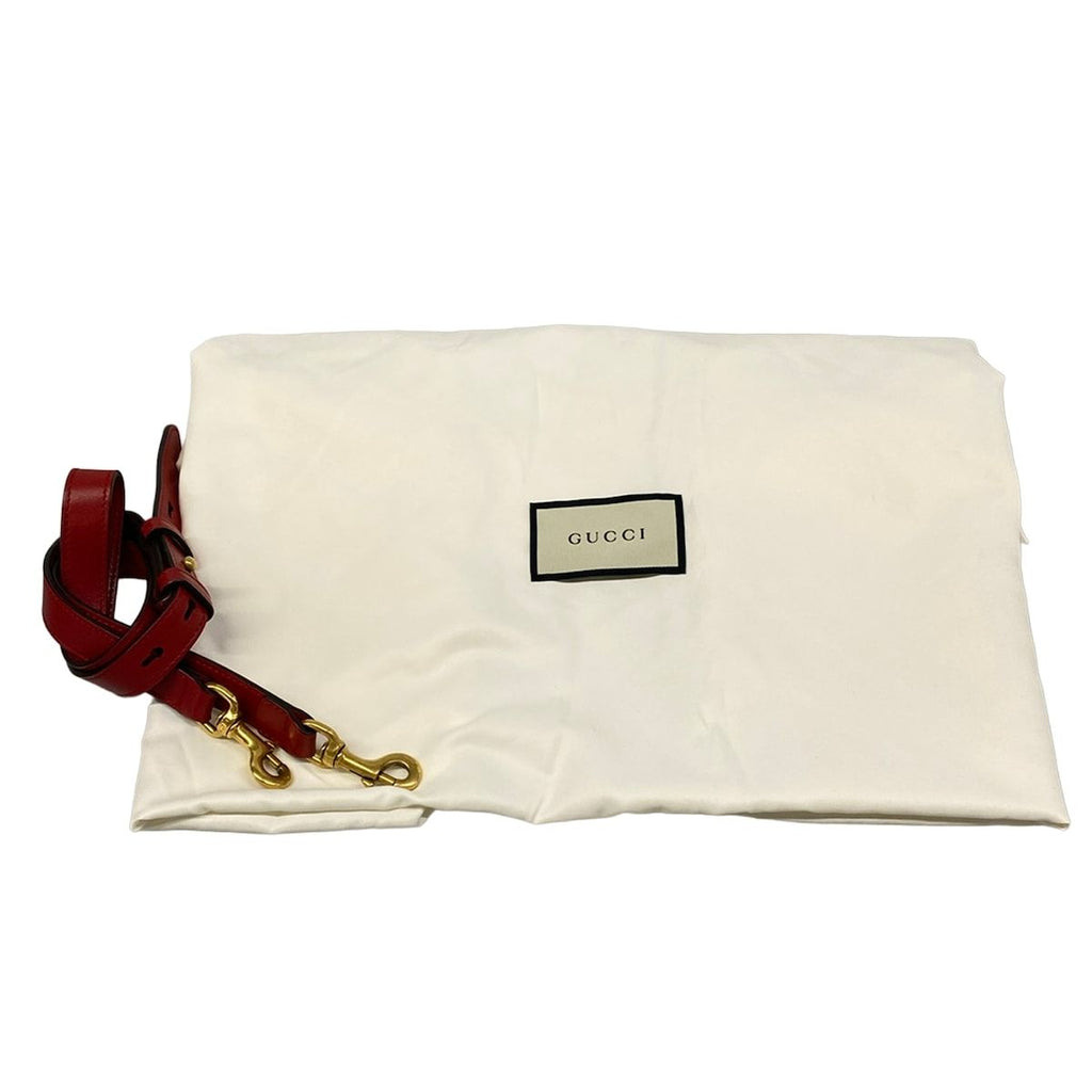 Gucci Tote GG Marmont Red Quilted Leather — view 8