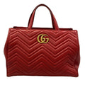 Gucci Tote GG Marmont Red Quilted Leather